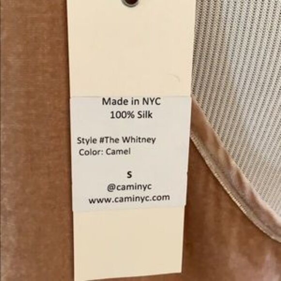 Cami NYC the Whitney Velvet Racerback in Camel - Picture 8 of 8